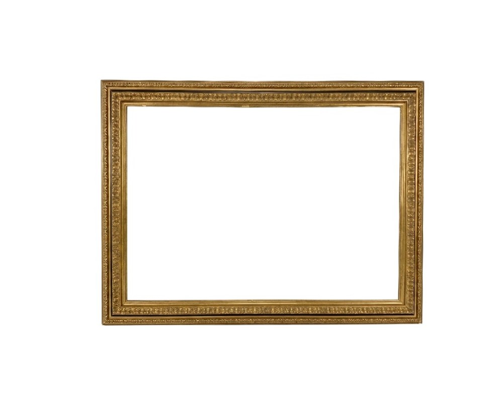 Marco de pintura de madera dorada de finales del siglo XIX alquiler para eventos, publicidad, peliculas y series