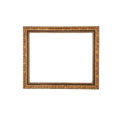 Marco de madera de estilo barroco con acabado dorado envejecido alquiler para eventos, publicidad, peliculas y series