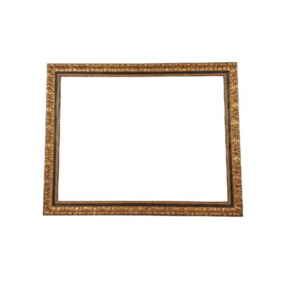 Marco de madera de estilo barroco clásico acabado en pan de oro alquiler para eventos, publicidad, peliculas y series