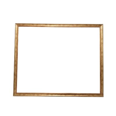 Marco de fotos rectangular de madera maciza con acabado dorado alquiler para eventos, publicidad, peliculas y series