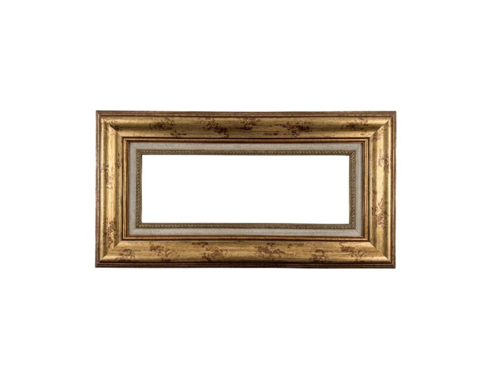 Este es un marco de madera dorada vintage para cuadros o espejos alquiler para eventos, publicidad, peliculas y series