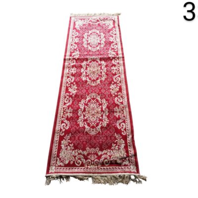Afombra de pasillo roja Carpeto Rugs con diseño oriental alquiler para eventos, publicidad, peliculas y series