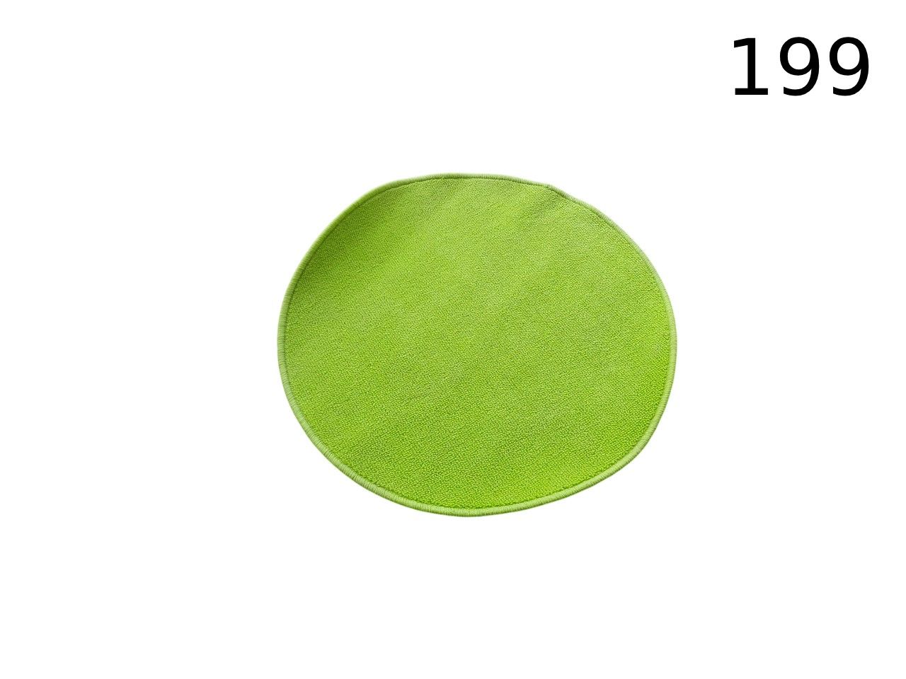 Alfombrilla de baño redonda de color verde, hecha de microfibra suave o fieltro y diseñada para ser antideslizante alquiler para eventos, publicidad, peliculas y series