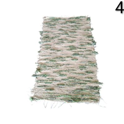 IKEA TÅNUM hand-woven rug made from recycled fabric scraps in shades of cream and green for rent for events, advertising, films and series.