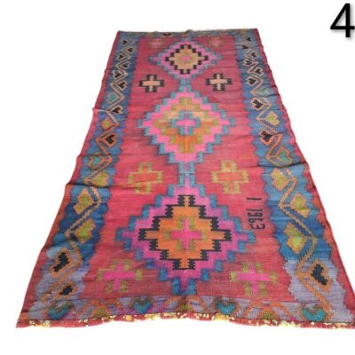 Alfombra Kilim Fars Azerbaijan antigua de lana tejida a mano alquiler para eventos, publicidad, pelicula y series