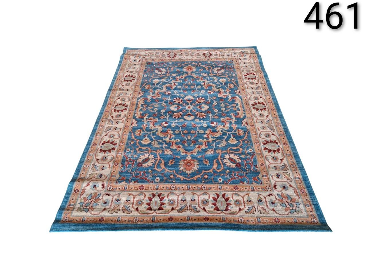 Alfombra de diseño clásico y moderno de la marca TAPISO, modelo Rivoli en color azul alquiler para eventos, publicidad, peliculas y series