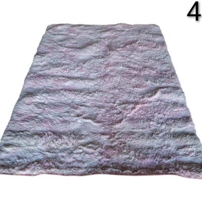 Soft pile carpet with gradient design in pink and purple tones for rent for events, advertising, film and series.