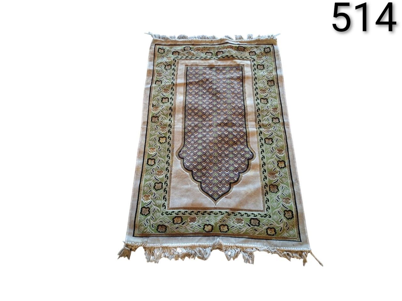 Alfombra de oración musulmana con borlas, perfecta para meditación o peregrinación alquiler para eventos, publicidad, peliculas y series