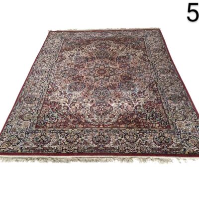 Persian oriental design rug with a detailed classic pattern for rent for events, advertising, movies and series.