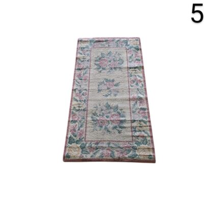 Alfombra de pasillo estilo vintage con motivos florales en tonos beige y rosa alquiler para eventos, publicidad, peliculas y series