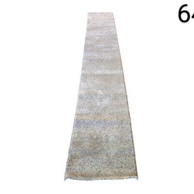Vintage style hallway rug with abstract design in neutral tones like beige and grey for rent for events, advertising, movies and series.