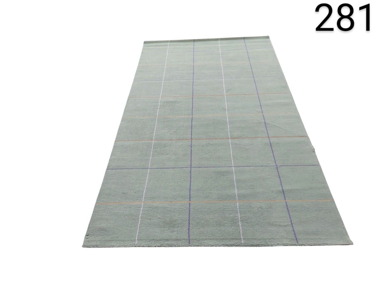 Alfombra Normann Copenhagen Seam de color gris con un diseño de cuadrícula alquiler para eventos, publicidad, peliculas y series