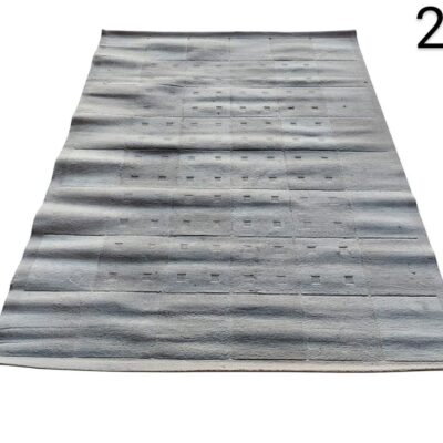 Alfombra Rugvista Loribaf Loom Fine Delta en color gris alquiler para eventos, publicidad, peliculas y series