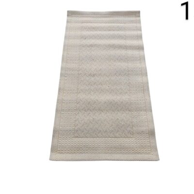 Alfombra benuta Naoto de color beige alquiler para eventos, publicidad, peliculas y series