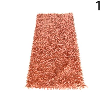 Alfombra de baño de color terracota con textura peluda alquiler para eventos, publicidad, peliculas y series