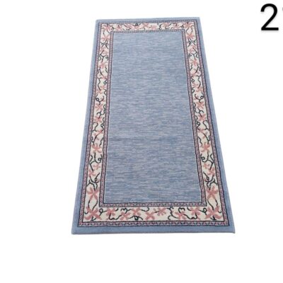 Alfombra de pasillo de la colección Laury Multicolor con un diseño de borde floral alquiler para eventos, publicidad, peliculas y series