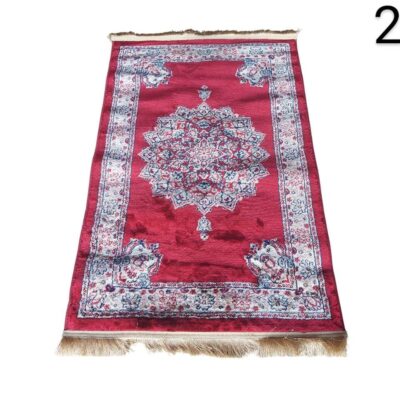 Alfombra de oración de chenilla burdeos con diseño floral alquiler para eventos, publicidad, peliculas y series