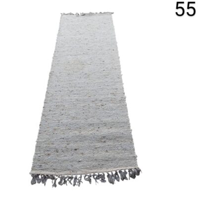 RugVista Melange corridor rug grey with fringes on the ends for rent for events, advertising, films and series.