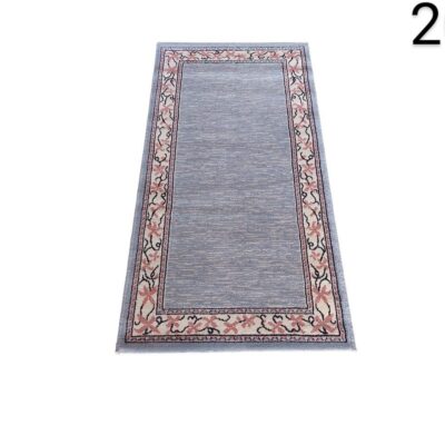 Alfombra de pasillo de estilo tradicional con un borde floral y fondo gris alquiler para eventos, publicidad, peliculas y series