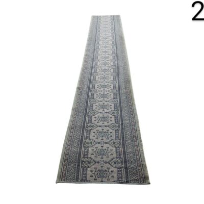 Alfombra de pasillo de estilo turco Oushak con motivos geométricos y un diseño vintage desgastado alquiler para eventos, publicidad, peliculas y series