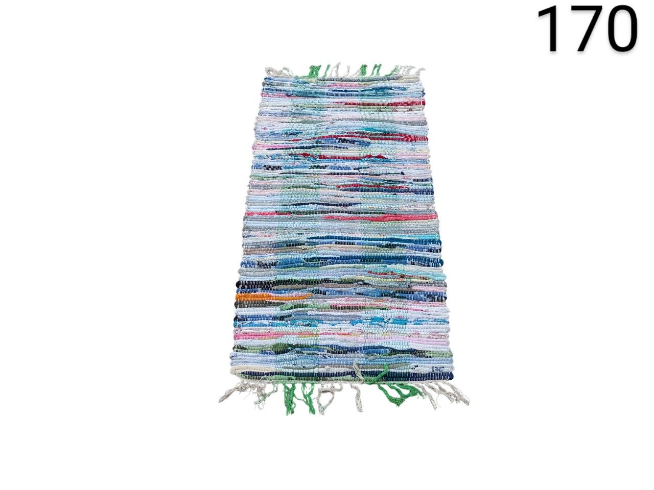 Alfombra IKEA modelo TÅNUM hecha de algodón multicolor reciclado alquiler para eventos, publicidad, peliculas y series