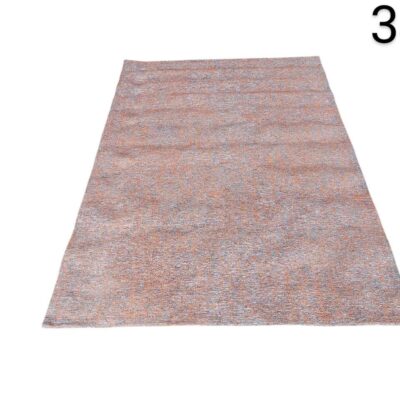 Alfombra rectangular con un diseño texturizado en tonos naranja y gris alquiler para eventos, publicidad, peliculas y series