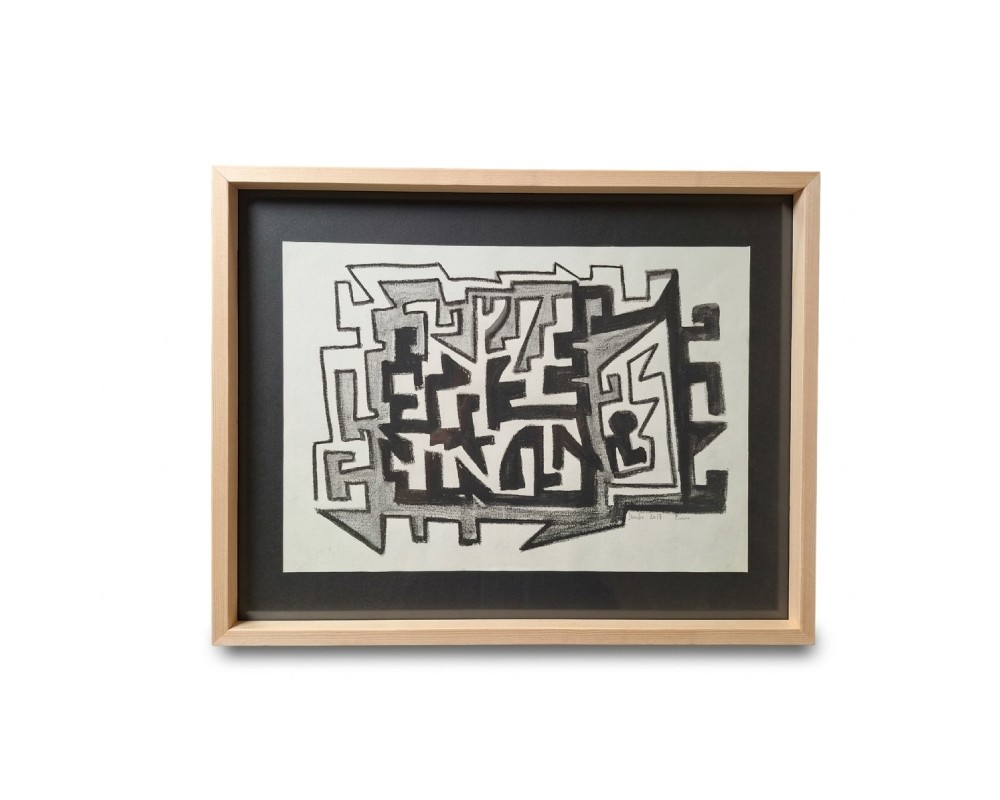 Cuadro abstracto contemporáneo, obra de Javier Fernández. Propiedad intelectual y derechos de explotación pertenecientes a Set Services. 10250 Medidas: 41 x 52 cm alquiler para eventos, publicidad, peliculas y series