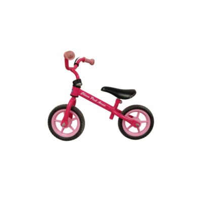 Chicco Pink Arrow balance bike in pink with black wheels – available for hire for events, advertising, films and TV series