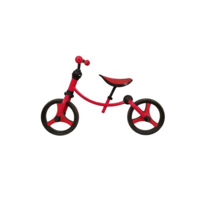 Bicicleta de equilibrio smarTrike 2-en-1 roja cuenta con un marco ajustable alquiler para eventos, publicidad, peliculas y series