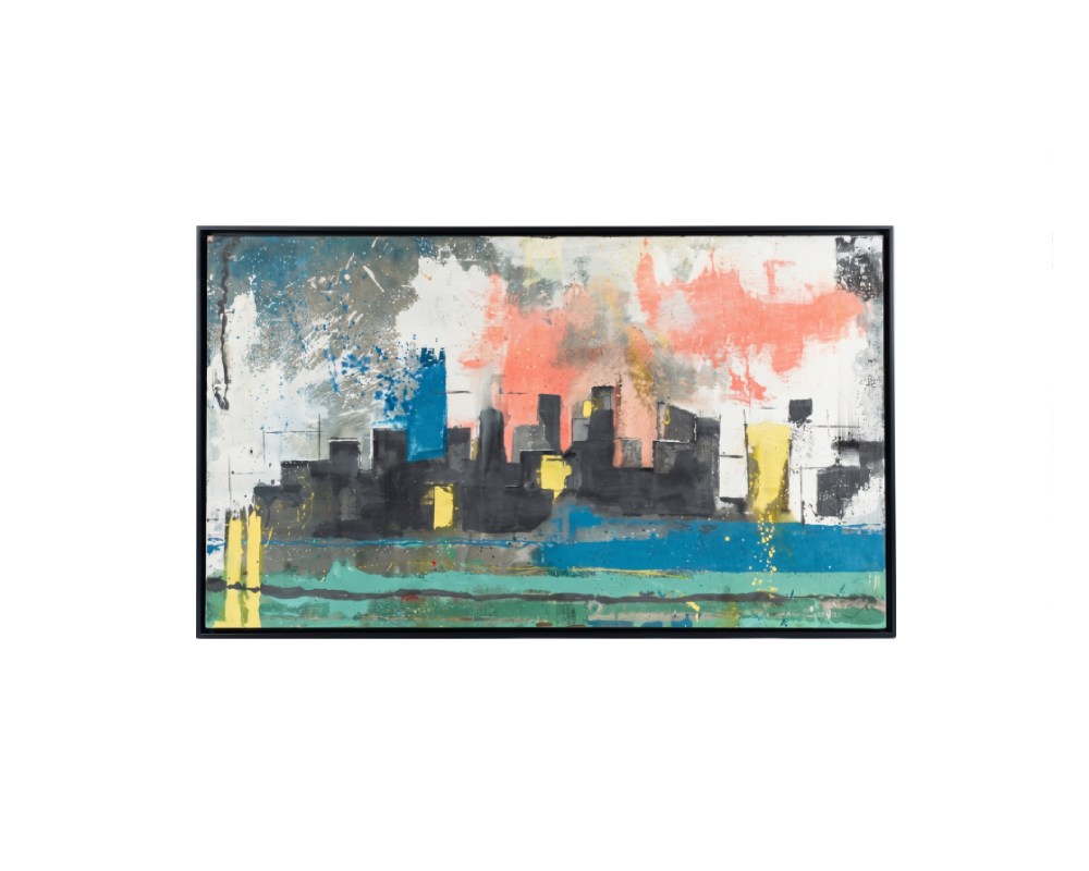 Contemporary abstract painting by Javier Fernández. Intellectual property and exploitation rights held by Set Services. Cua_291 available for hire for events, advertising, films and TV series