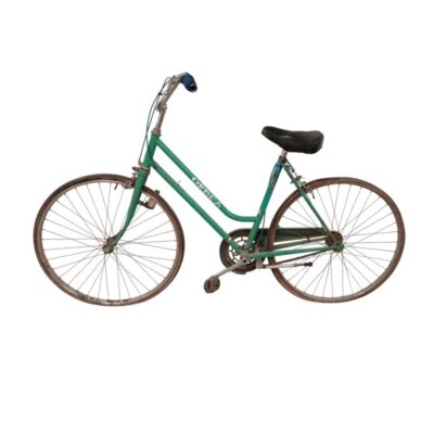 Vintage Orbea bicycle with a classic design in aqua green, available for hire for events, advertising, films and TV series