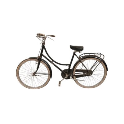 Golden Lion bicycle, a classic 28-inch Dutch model in black, available for hire for events, advertising, films and TV series