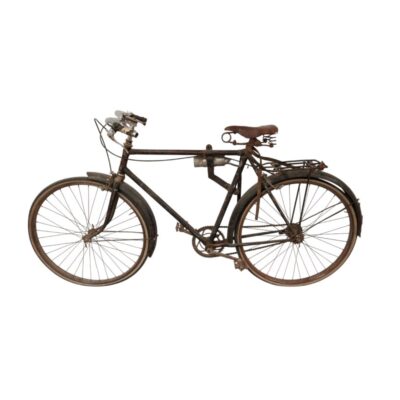 Vintage bicycle featuring a retro design with cable brakes and a leather saddle, available for hire for events, advertising, films and TV series