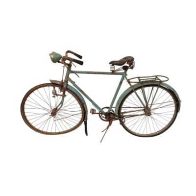 Bicicleta antigua modelo de Crescent mediados del siglo XX, presenta un característico marco azul alquiler para eventos, publicidad, peliculas y series