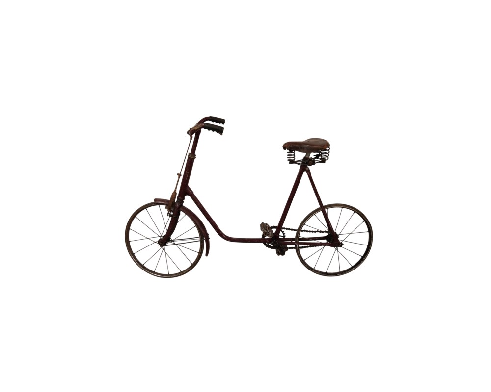 Early 20th-century children’s bicycle, possibly a Colson Fairy from the 1920s; available for hire for events, advertising, films and TV series