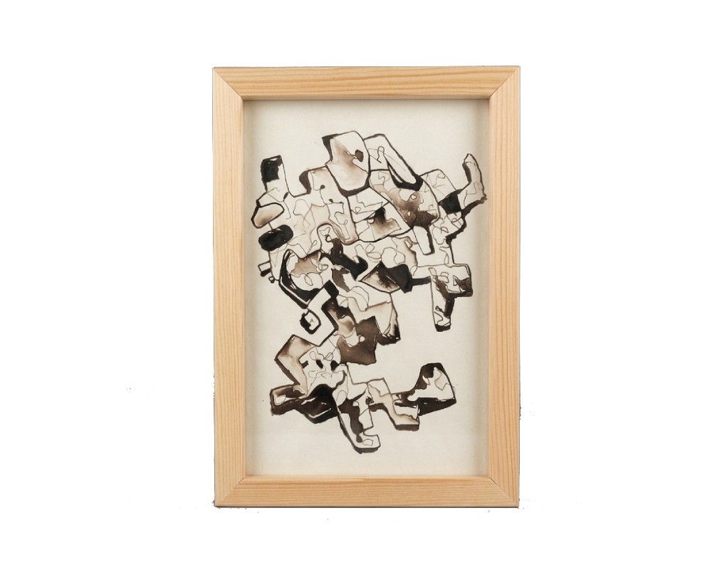 Cuadro abstracto contemporáneo, obra de Javier Fernández. Propiedad intelectual y derechos de explotación pertenecientes a Set Services. 10233