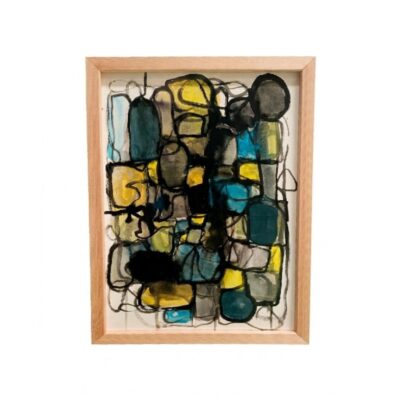 Cuadro abstracto contemporáneo, obra de Javier Fernández. Propiedad intelectual y derechos de explotación pertenecientes a Set Services. 10190