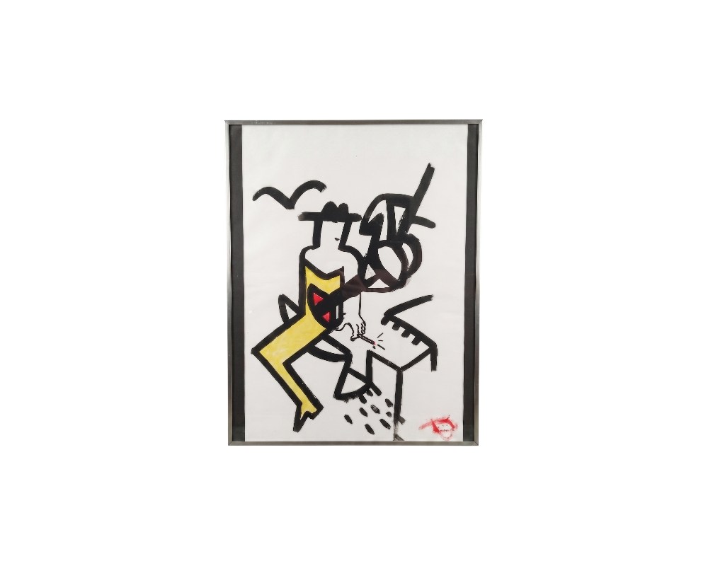 Cuadro figurativo contemporáneo, obra de Luis Martín. Propiedad intelectual y derechos de explotación pertenecientes a Set Services alquiler para eventos, publicidad, peliculas y series