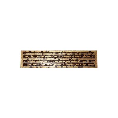 a rectangular plaque with an antique appearance, featuring multiple lines of inscriptions in dark calligraphic characters against a light background, framed by a border decorated in golden tones; available for hire for events, advertising, films and TV series