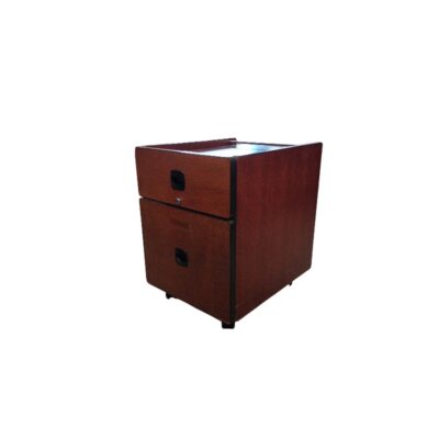Mobile office drawer unit with two spacious drawers, castors for easy movement and black plastic handles – available for hire for events, advertising, films and TV series