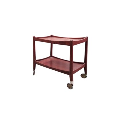 Carrito de servicio de Opal Möbel de los años 60 está fabricado en madera de teca con un diseño escandinavo funcional y cuenta con ruedas funcionales alquiler para eventos, publicidad, peliculas y series
