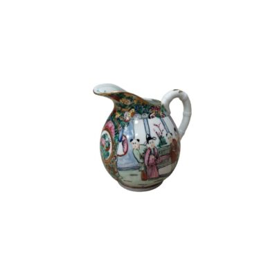 Porcelain vase decorated in the traditional style known as ‘Rose Medallion’ – available for hire for events, advertising, films and TV series