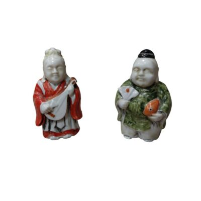 Ceramic figurines depicting characters from traditional Eastern iconography, available for hire for events, advertising, films and TV series