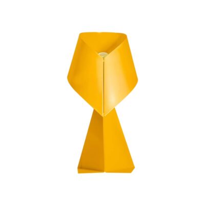 Limited edition – Metal table lamp – 50 cm – Sun yellow – Designed by Claire Norcross – Available for hire for events, advertising, films and TV series