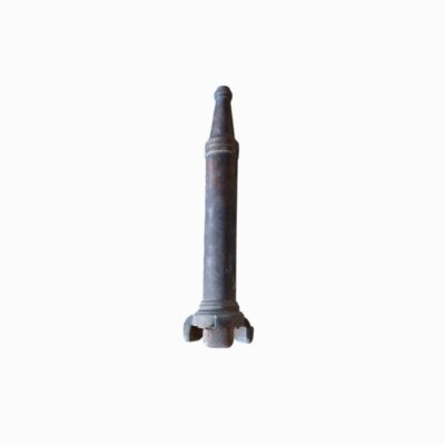 Vintage fire hose nozzle, dating from around the 1940s and made of cast metal, mainly bronze; available for hire for events, advertising, films and TV series