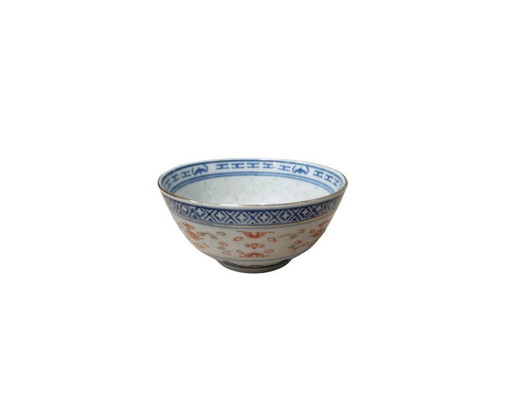 Miniature Blue and White Ceramic Bowl 12146 - Image 2