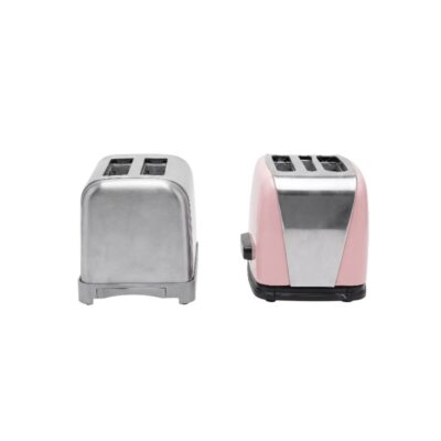 tostadoras de época con un diseño clásico de inspiración retro, caracterizadas por su formato compacto de dos ranuras superiores, palanca lateral de accionamiento y carcasas redondeadas alquiler para eventos, publicidad, peliculas y series